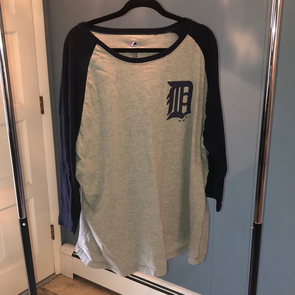 Majestic Detroit Tigers 3/4 T-Shirt 4X